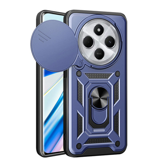 Capa para Xiaomi Poco C75 / Redmi 14C, Techsuit, CamShield, Azul