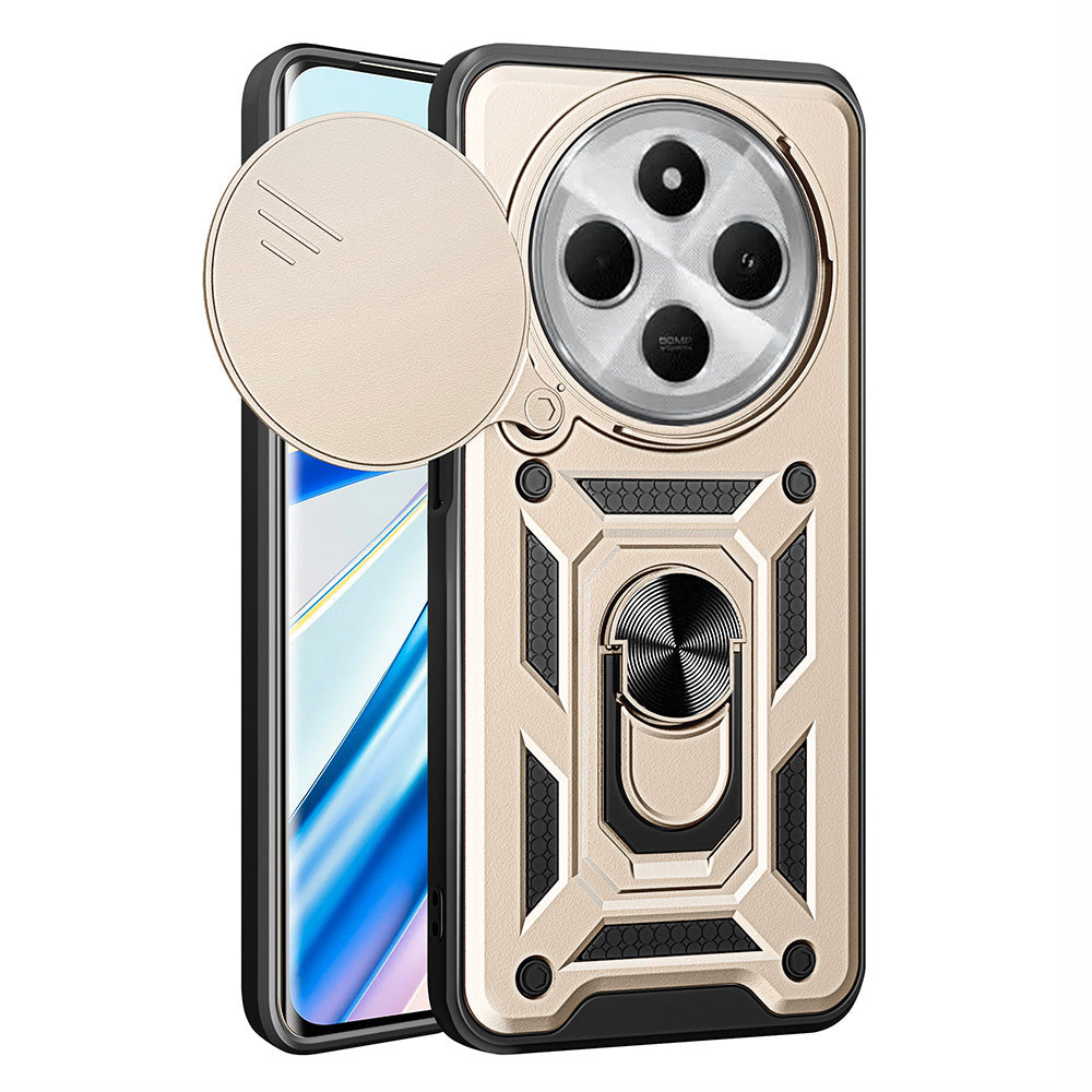 Capa para Xiaomi Poco C75 / Redmi 14C, Techsuit, CamShield, Dourada