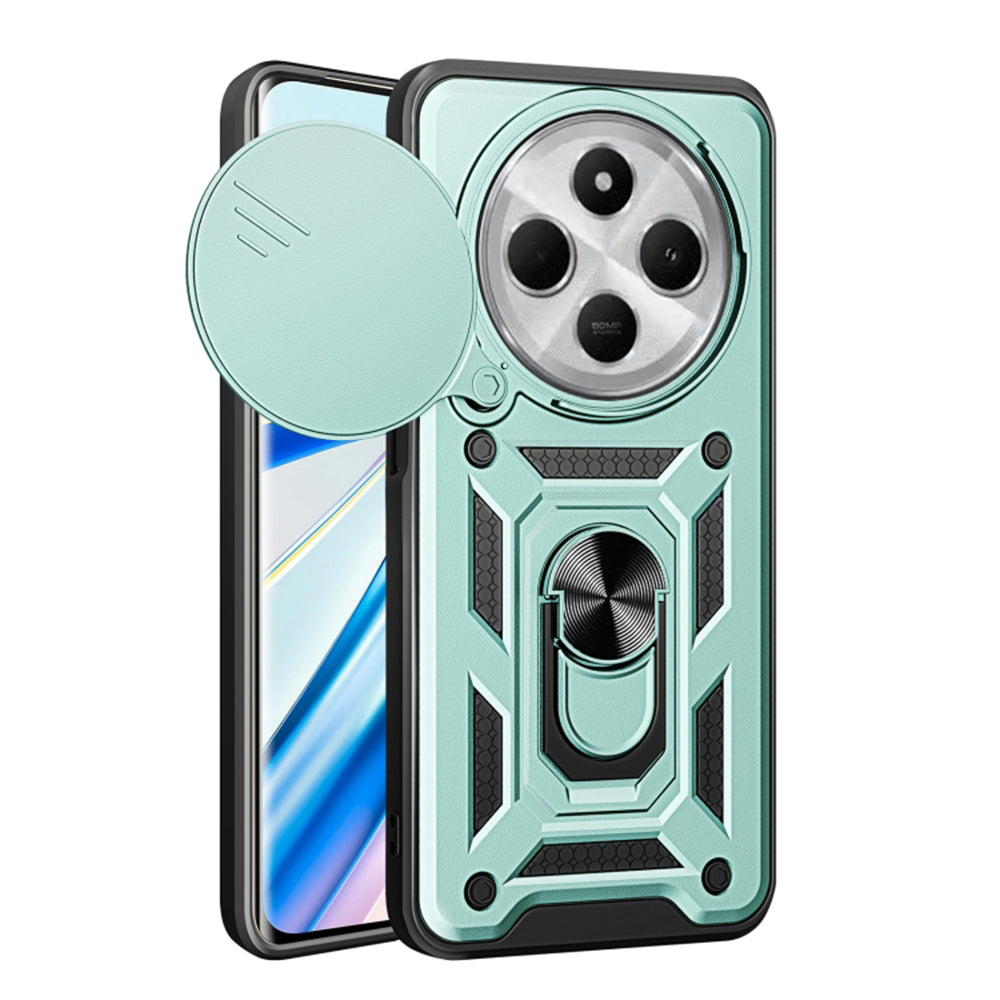Capa para Xiaomi Poco C75 / Redmi 14C, Techsuit, CamShield, Verde