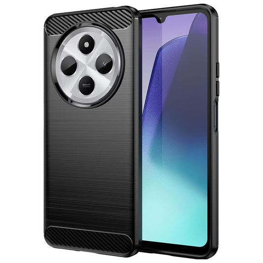 Capa para Xiaomi Poco C75 / Redmi 14C, Techsuit, Carbono, Preta