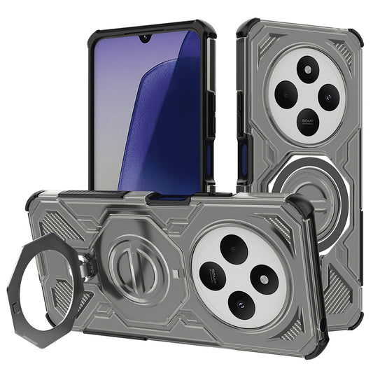 Capa para Xiaomi Poco C75 / Redmi 14C, Techsuit, Carbon Shield Pro, Fumado