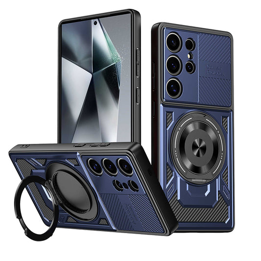 Capa para Xiaomi Poco C75 / Redmi 14C, Techsuit, RuggedCam, Azul