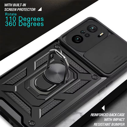 Case for Xiaomi Poco F3 / Mi 11i, Techsuit, CamShield, Black