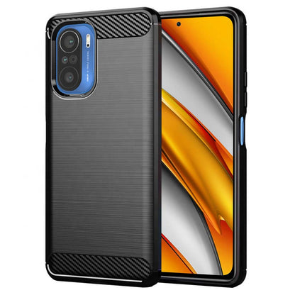 Capa para Xiaomi Poco F3 / Mi 11i, Techsuit, Carbono, Preta