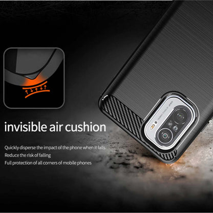 Capa para Xiaomi Poco F3 / Mi 11i, Techsuit, Carbono, Preta