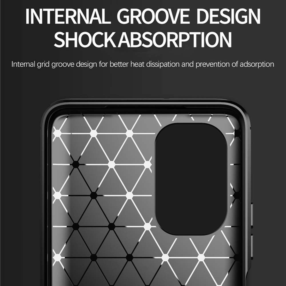 Capa para Xiaomi Poco F3 / Mi 11i, Techsuit, Carbono, Preta