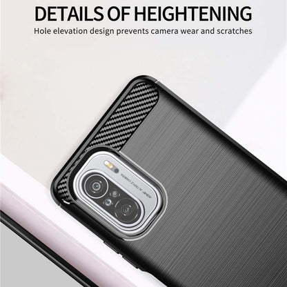 Capa para Xiaomi Poco F3 / Mi 11i, Techsuit, Carbono, Preta
