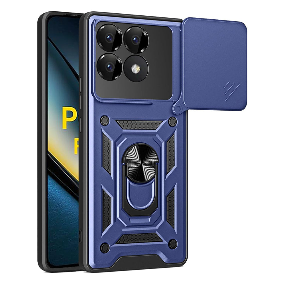 Capa para Xiaomi Poco F6 Pro, Techsuit, CamShield, Azul