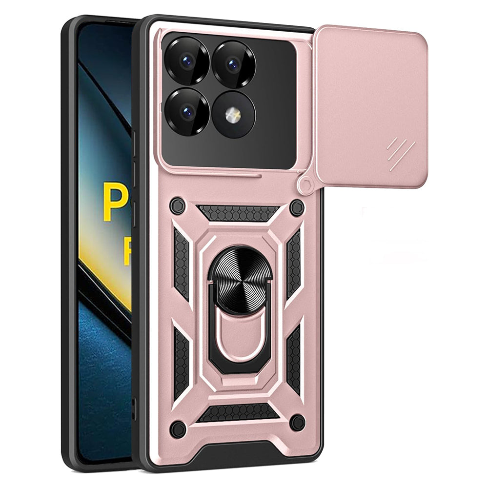 Capa para Xiaomi Poco F6 Pro, Techsuit, CamShield, Rosa