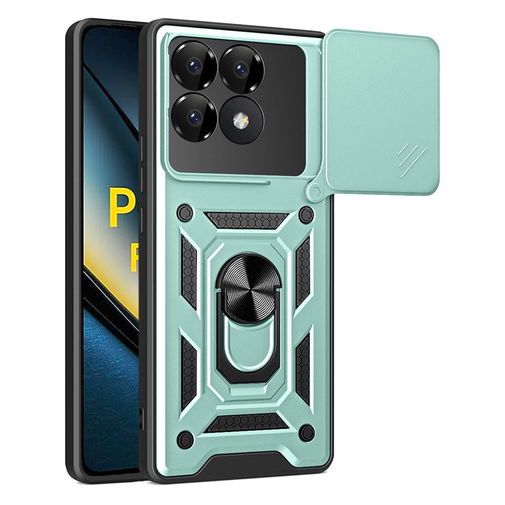 Capa para Xiaomi Poco F6 Pro, Techsuit, CamShield, Verde