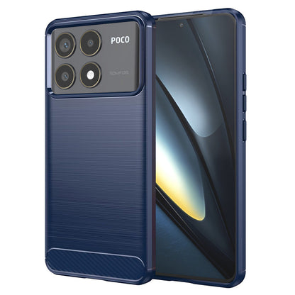 Capa para Xiaomi Poco F6 Pro, Techsuit, Carbono, Azul