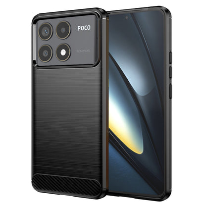 Capa para Xiaomi Poco F6 Pro, Techsuit, Carbono, Preta