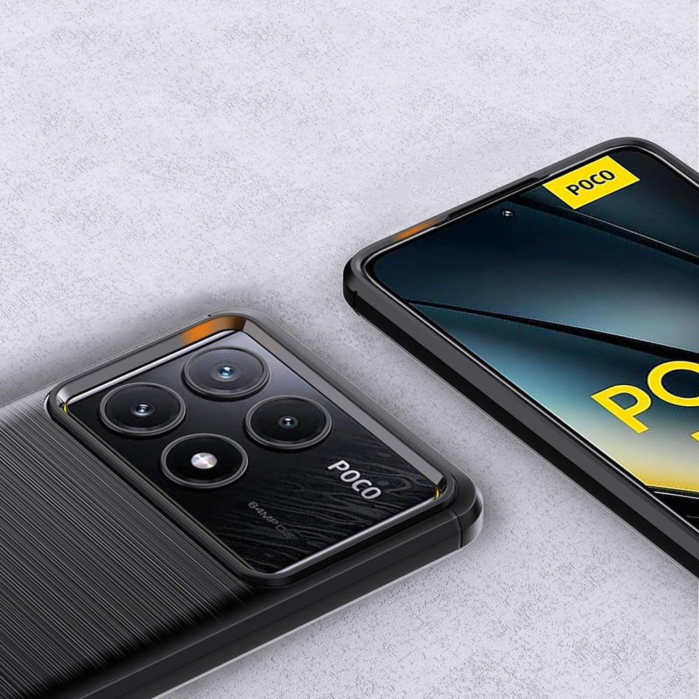 Capa para Xiaomi Poco F6 Pro, Techsuit, Carbono, Preta