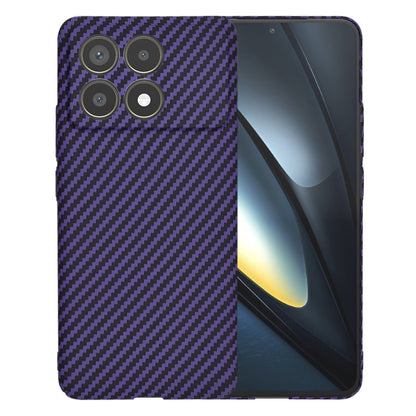 Capa para Xiaomi Poco F6 Pro, Techsuit, Carbonite FiberShell, Roxo