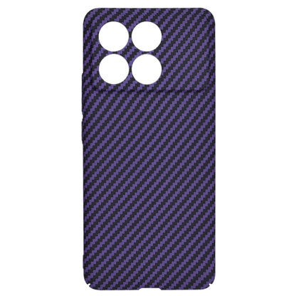 Capa para Xiaomi Poco F6 Pro, Techsuit, Carbonite FiberShell, Roxo
