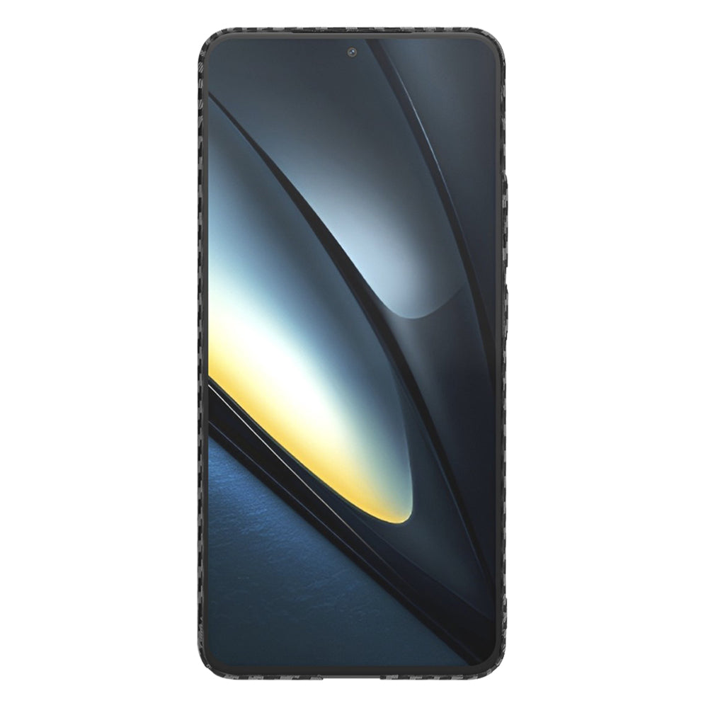 Capa para Xiaomi Poco F6 Pro, Techsuit, Carbonite FiberShell, Preta