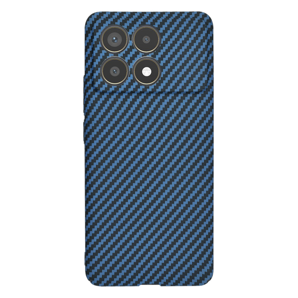 Capa para Xiaomi Poco F6 Pro, Techsuit, Carbonite FiberShell, Turquesa