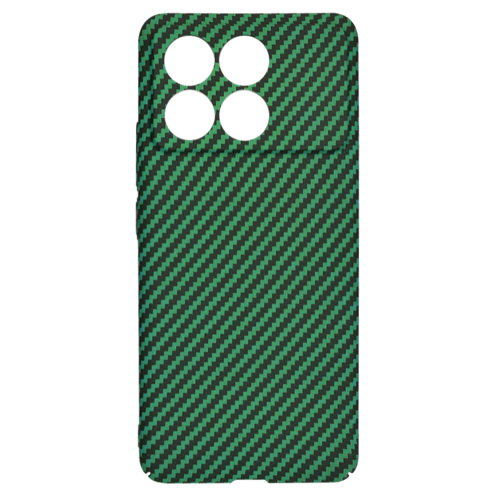 Capa para Xiaomi Poco F6 Pro, Techsuit, Carbonite FiberShell, Verde