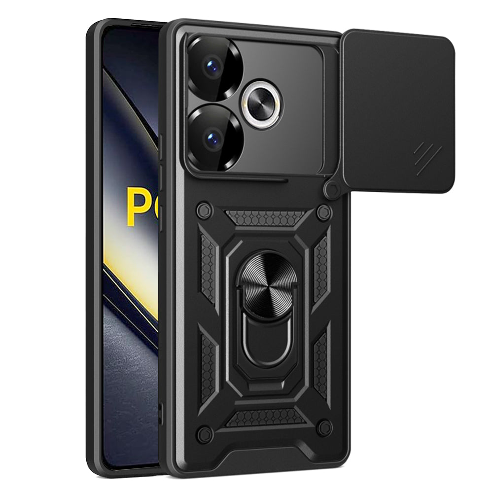 Capa para Xiaomi Poco F6, Techsuit, CamShield, Preta