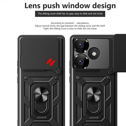 Capa para Xiaomi Poco F6, Techsuit, CamShield, Preta