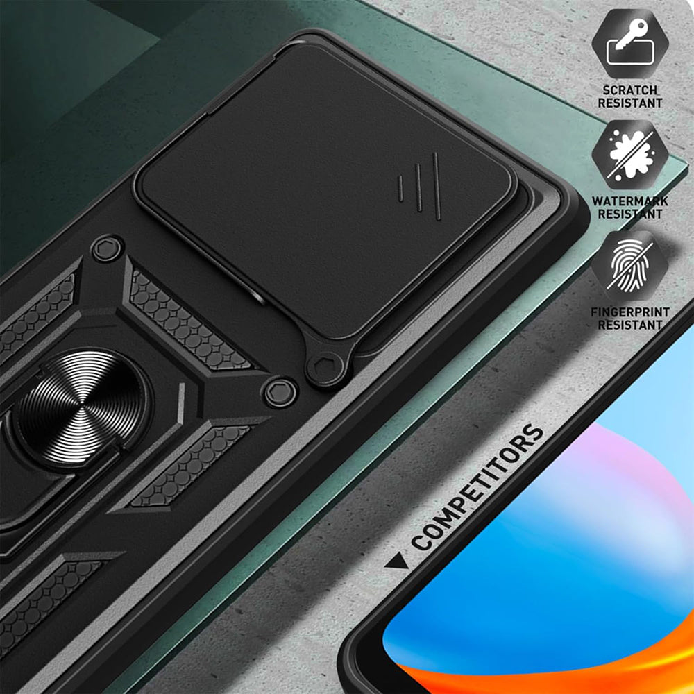 Capa para Xiaomi Poco F6, Techsuit, CamShield, Preta