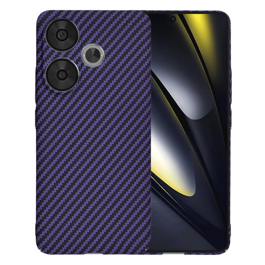 Capa para Xiaomi Poco F6, Techsuit, Carbonite FiberShell, Roxo