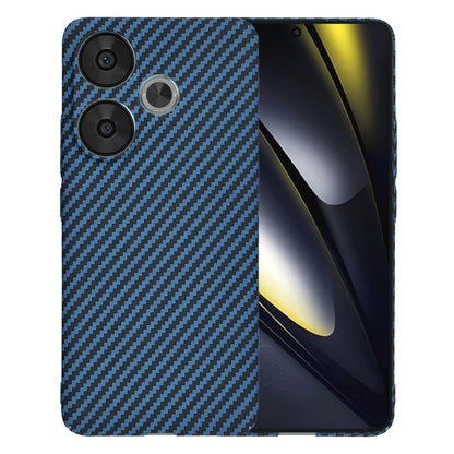 Capa para Xiaomi Poco F6, Techsuit, Carbonite FiberShell, Turquesa