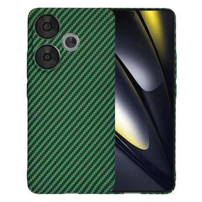 Capa para Xiaomi Poco F6, Techsuit, Carbonite FiberShell, Verde