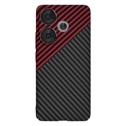 Capa para Xiaomi Poco F6, Techsuit, Carbonite FiberShell, Preto Vermelho