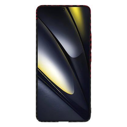 Capa para Xiaomi Poco F6, Techsuit, Carbonite FiberShell, Preto Vermelho