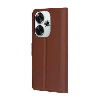 Capa para Xiaomi Poco F6, Techsuit, Leather Folio, Castanha