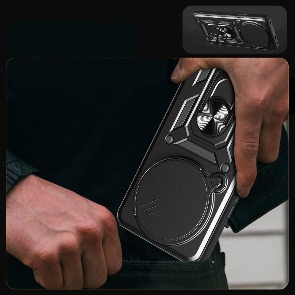 Capa para Xiaomi Poco F7 Pro, Techsuit, CamShield, Preta