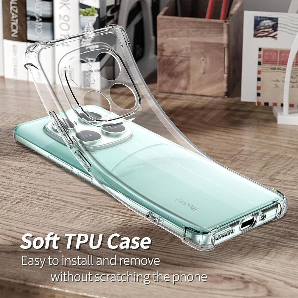 Capa para Xiaomi Poco F7 Pro, Techsuit, Shockproof Clear, Transparente