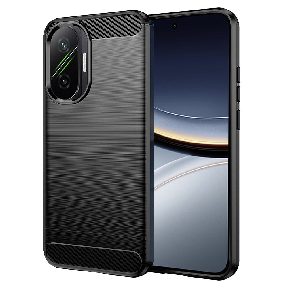 Capa para Xiaomi Poco F7, Techsuit, Carbono, Preta