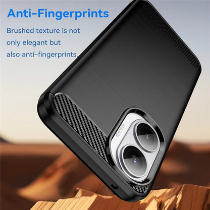 Capa para Xiaomi Poco F7, Techsuit, Carbono, Preta