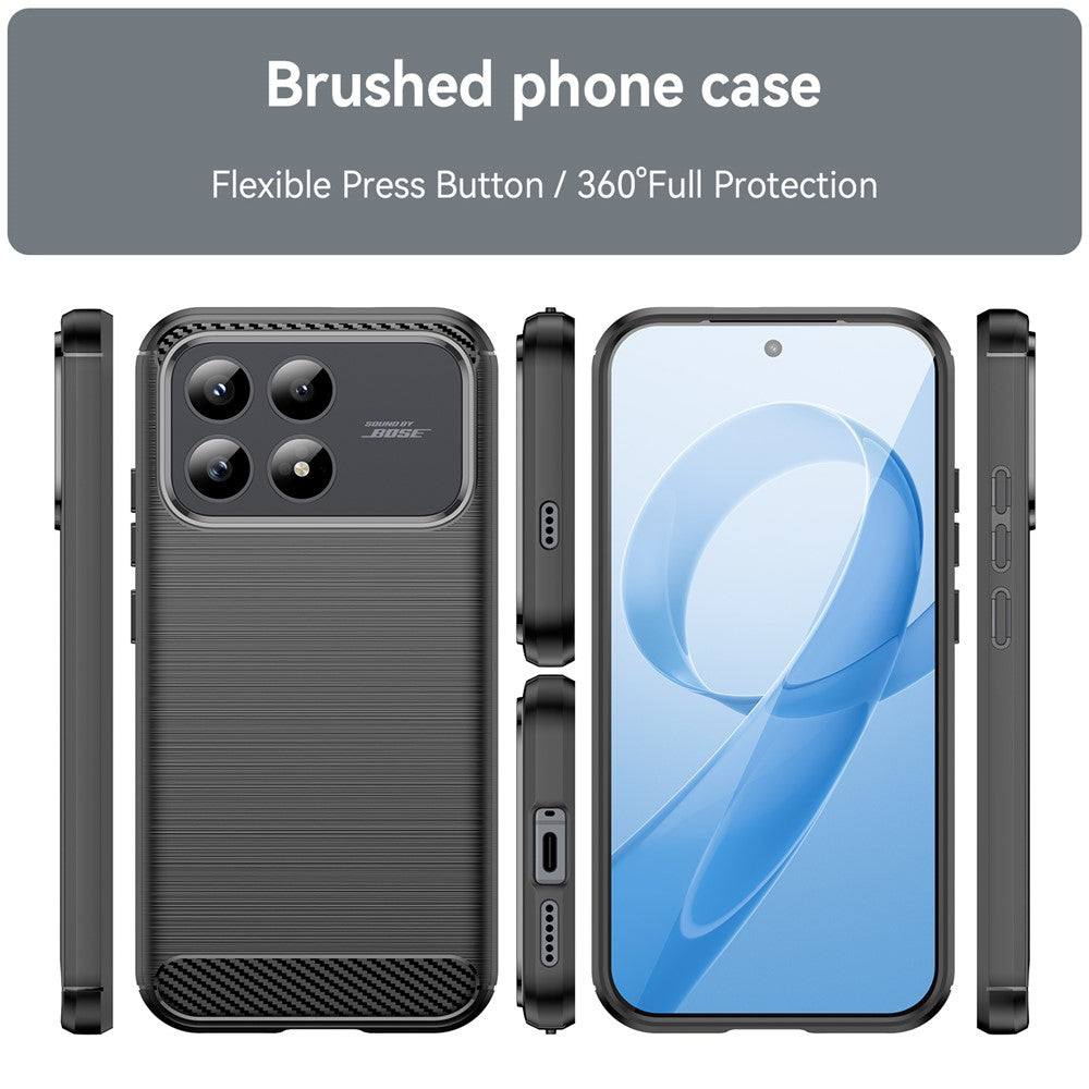 Capa para Xiaomi Poco F8 Pro, Techsuit, Carbono, Preta