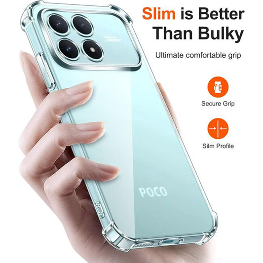 Capa para Xiaomi Poco F8 Pro, Techsuit, Shockproof Clear, Transparente