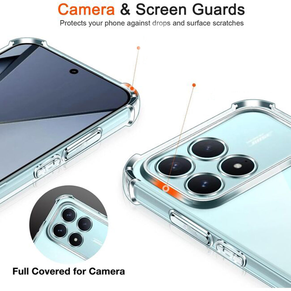 Capa para Xiaomi Poco F8 Ultra, Techsuit, Shockproof Clear, Transparente