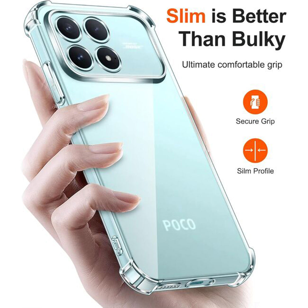 Capa para Xiaomi Poco F8 Ultra, Techsuit, Shockproof Clear, Transparente