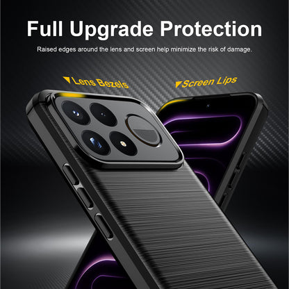 Capa para Xiaomi Poco F9 Ultra, Techsuit, Carbono, Preta