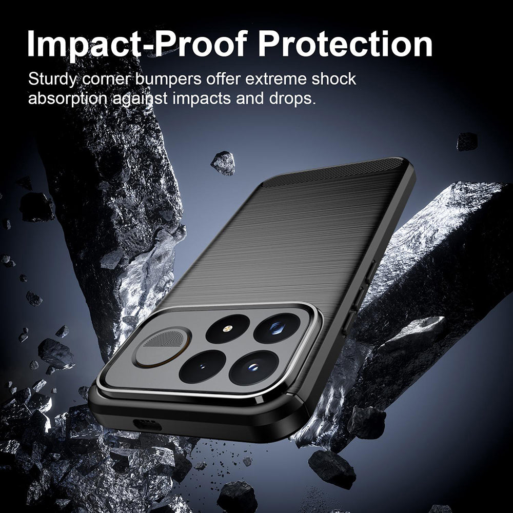 Capa para Xiaomi Poco F9 Ultra, Techsuit, Carbono, Preta