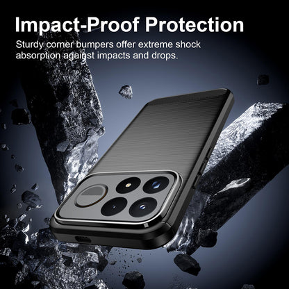 Capa para Xiaomi Poco F9 Ultra, Techsuit, Carbono, Preta