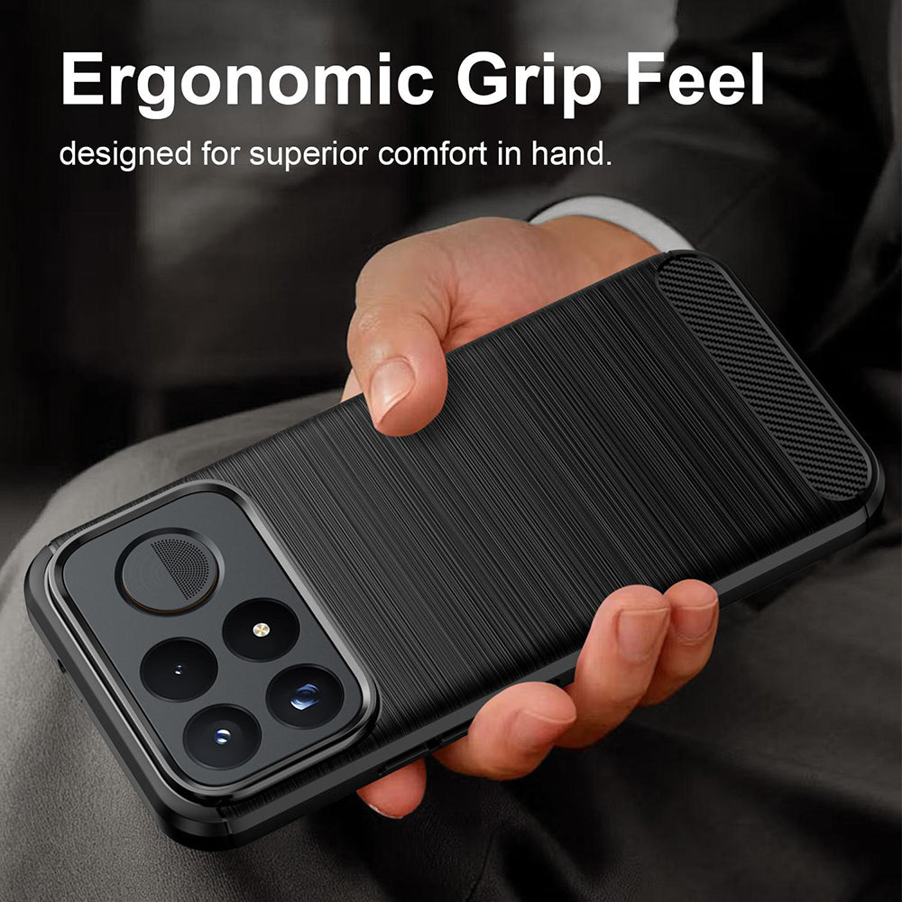 Capa para Xiaomi Poco F9 Ultra, Techsuit, Carbono, Preta