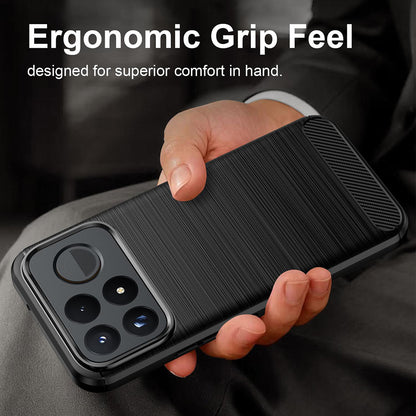 Capa para Xiaomi Poco F9 Ultra, Techsuit, Carbono, Preta