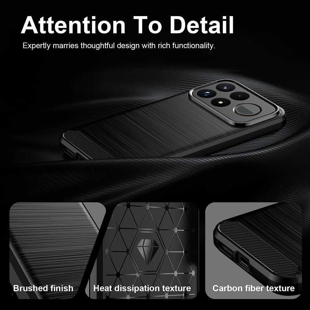 Capa para Xiaomi Poco F9 Ultra, Techsuit, Carbono, Preta