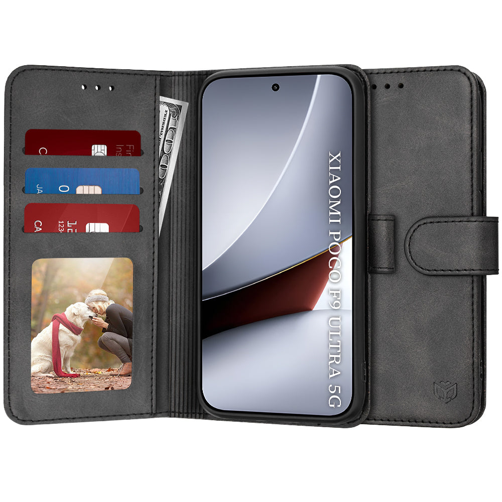 Capa para Xiaomi Poco F9 Ultra, Techsuit, Diary Book, Preta