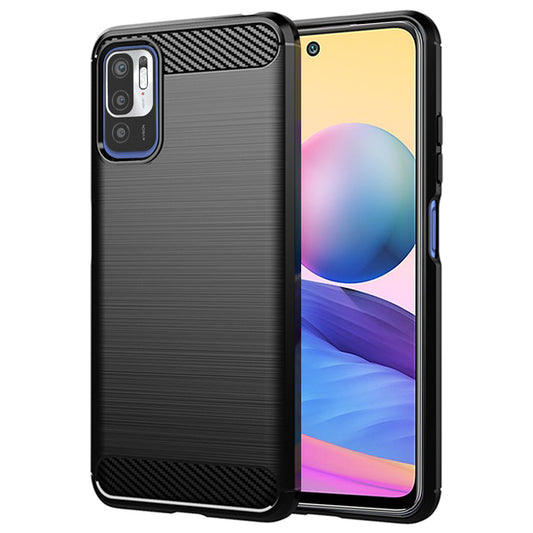 Capa para Xiaomi Poco M3 Pro 5G / Redmi Note 10 5G, Techsuit, Carbono, Preta