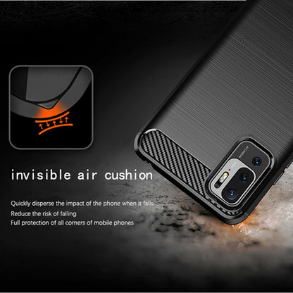 Capa para Xiaomi Poco M3 Pro 5G / Redmi Note 10 5G, Techsuit, Carbono, Preta