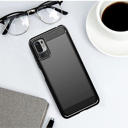 Capa para Xiaomi Poco M3 Pro 5G / Redmi Note 10 5G, Techsuit, Carbono, Preta