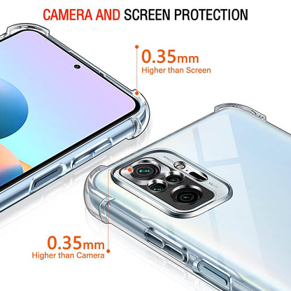 Capa para Xiaomi Poco M5s / Redmi Note 10S / Note 10, Techsuit, Transparente à Prova de Choques, Transparente